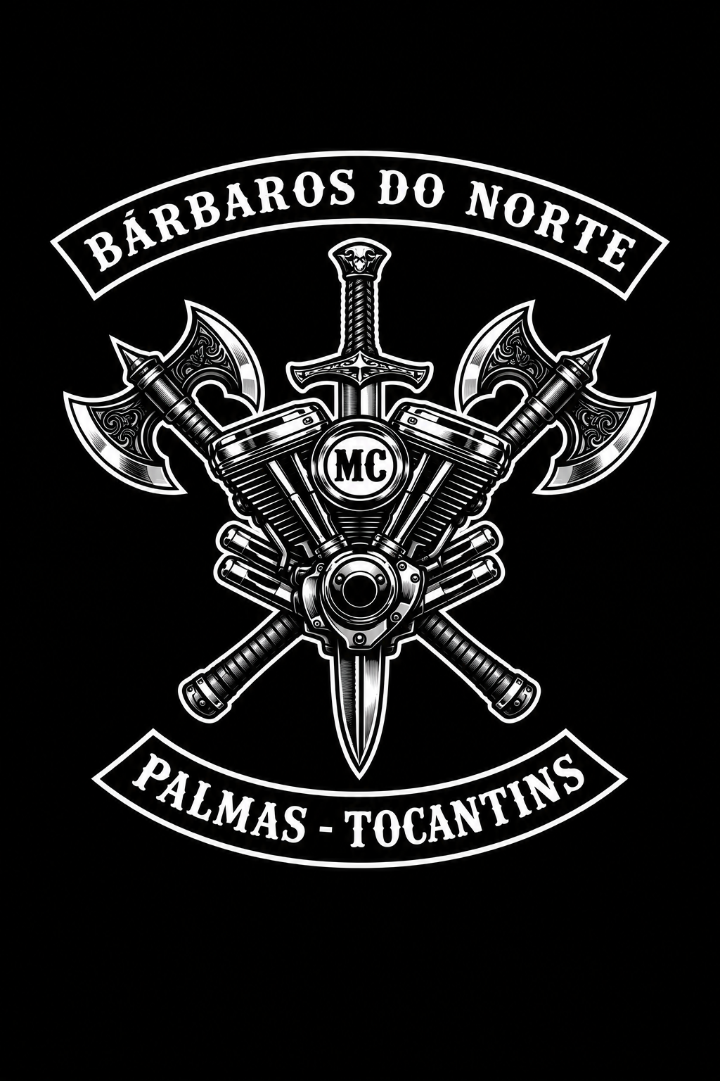 Logo do BÁRBAROS DO NORTE M.C.